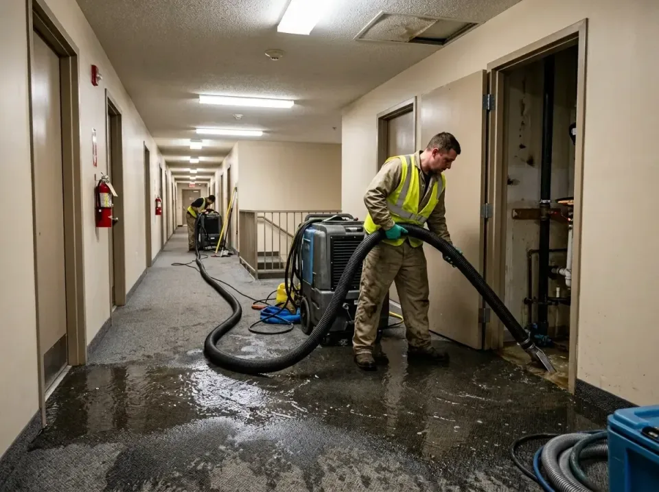 multi-unit-apartment-hallway-f-005 — frequently asked questions, Emergency Burst Pipe Water Extraction & Removal in Arbuckle…
